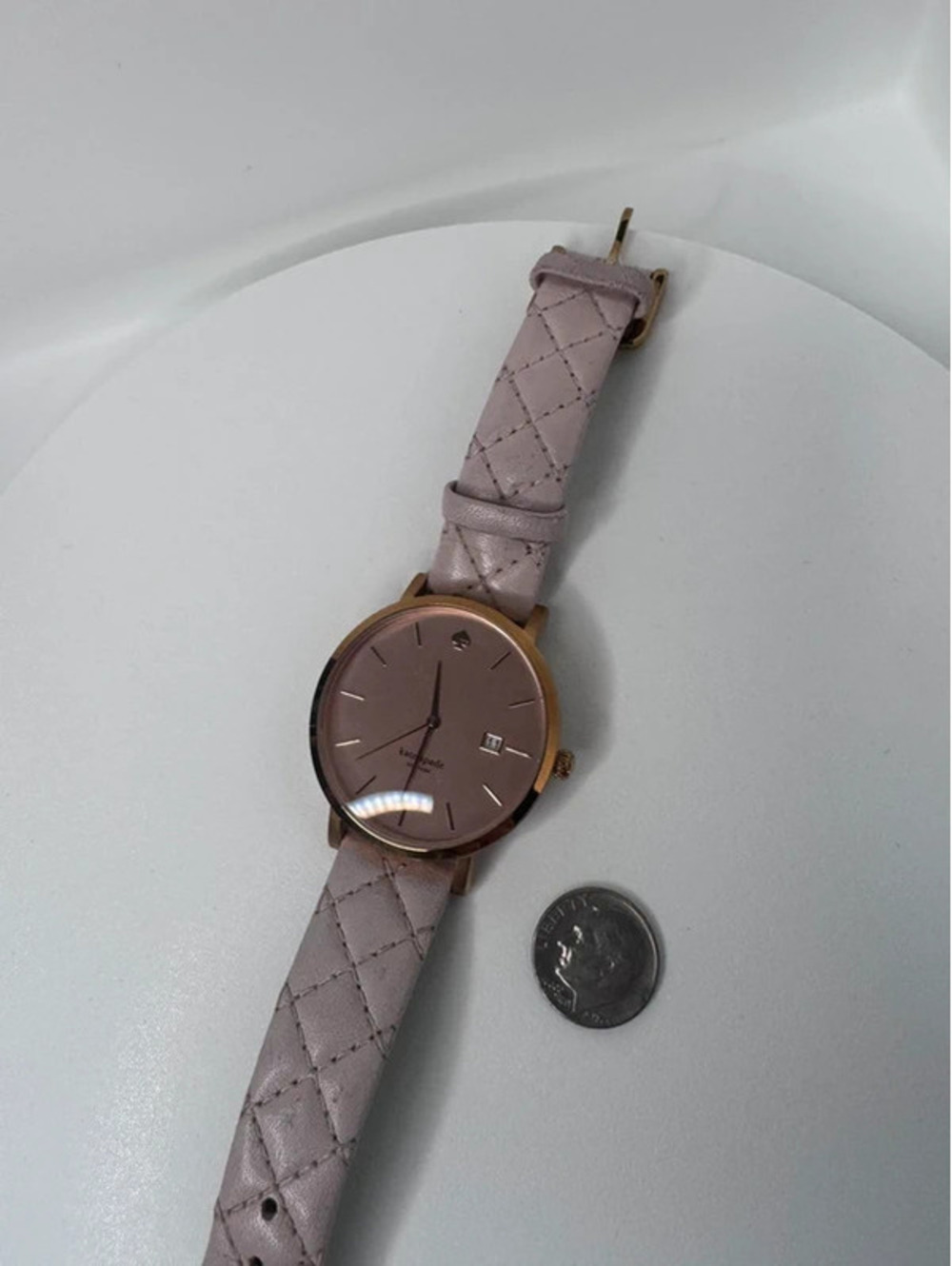 Kate Spade New York watch pink quilted - Picture 3 of 11